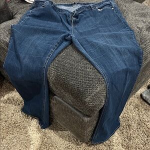Daisy Fuentes Relaxed Fit Dark Blue Jeans RE